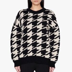 Anine Bing Cheyenne Houndstooth Sweater Size XS Pullover